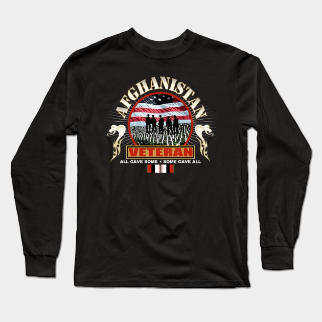 Afghanistan War Veteran Long Sleeve T-Shirt by Etopix